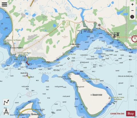 Blanc-Sablon Marine Chart - Nautical Charts App - Streets