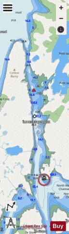 Passe Champlain Marine Chart - Nautical Charts App - Streets