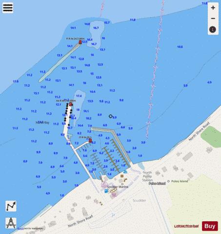 Scudder Marine Chart - Nautical Charts App - Streets