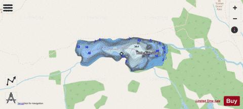 Baker Lake depth contour Map - i-Boating App - Streets