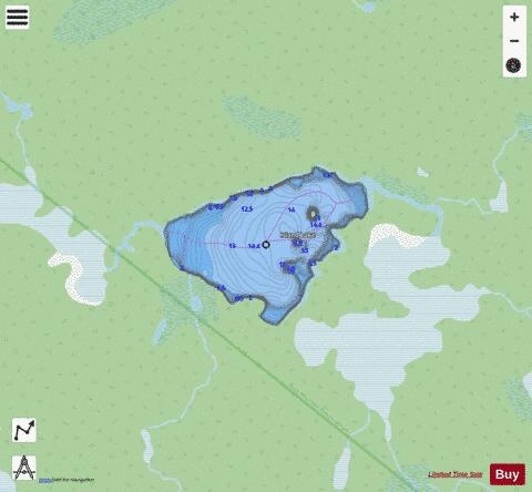 Island Lake depth contour Map - i-Boating App - Streets