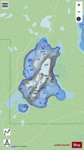 Little Laurie Lake depth contour Map - i-Boating App - Streets