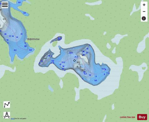East Watjask Lake depth contour Map - i-Boating App - Streets