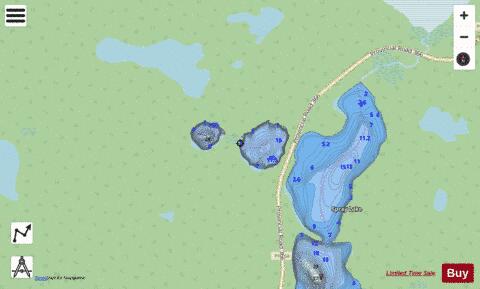 Kulhavy Lake depth contour Map - i-Boating App - Streets