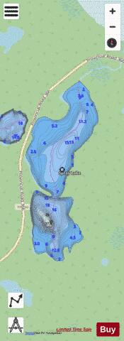 Spray Lake depth contour Map - i-Boating App - Streets
