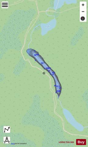 Olsen Lake depth contour Map - i-Boating App - Streets