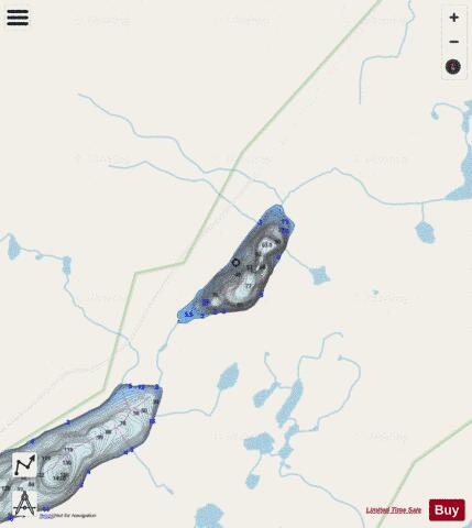 Jims Lake depth contour Map - i-Boating App - Streets