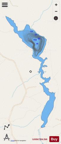 Aspen Pond depth contour Map - i-Boating App - Streets