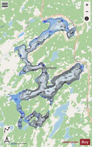 Bonne Bay Big Pond depth contour Map - i-Boating App - Streets
