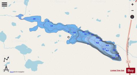 Dead Dog Pond depth contour Map - i-Boating App - Streets