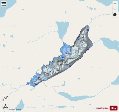 Lake Katherine depth contour Map - i-Boating App - Streets