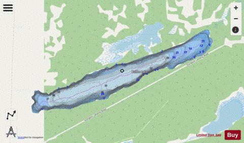 Barbe Lake depth contour Map - i-Boating App - Streets