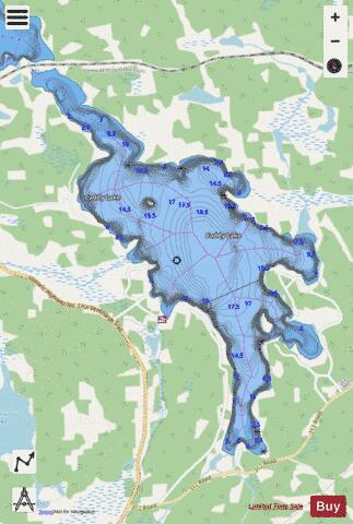 Caddy Lake depth contour Map - i-Boating App - Streets