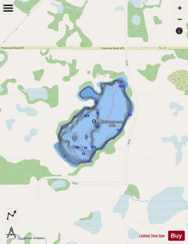Corstophine Lake depth contour Map - i-Boating App - Streets