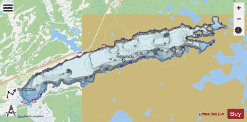 Falcon Lake depth contour Map - i-Boating App - Streets