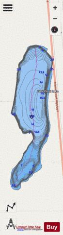 Footprint Lake depth contour Map - i-Boating App - Streets