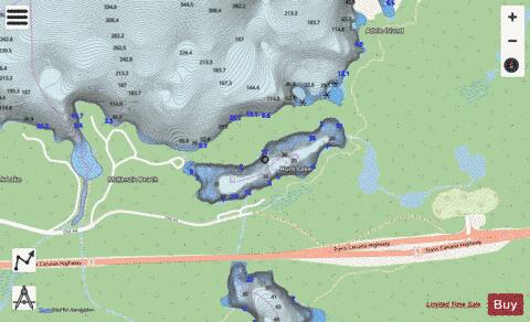 Hunt Lake depth contour Map - i-Boating App - Streets