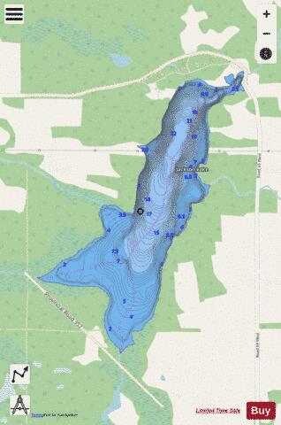 Jackson Lake depth contour Map - i-Boating App - Streets