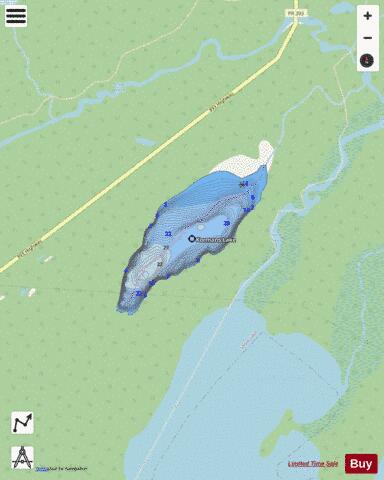 Kormans Lake depth contour Map - i-Boating App - Streets