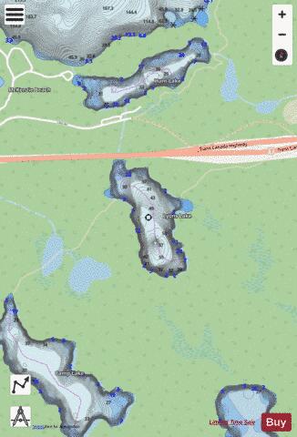 Lyons Lake depth contour Map - i-Boating App - Streets