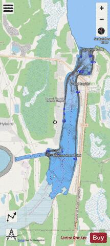 Saskatchewan River (Grand Rapids Generating Station to Lake Winnipeg) depth contour Map - i-Boating App - Streets
