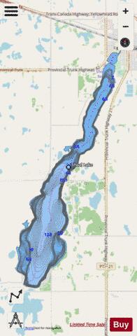 Shoal Lake depth contour Map - i-Boating App - Streets
