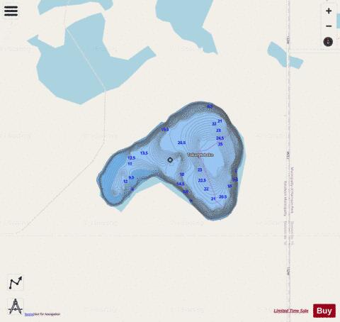 Tokaryk Lake depth contour Map - i-Boating App - Streets