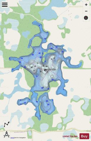 Wargatie Lake depth contour Map - i-Boating App - Streets