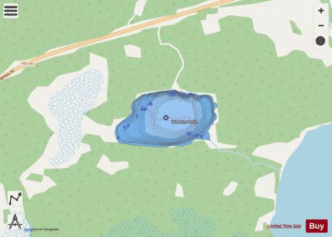 Webster Lake depth contour Map - i-Boating App - Streets