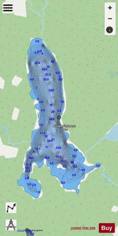 Disappointment Lake depth contour Map - i-Boating App - Streets