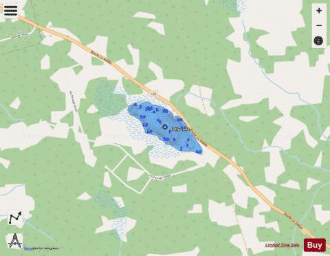 Folly Lake depth contour Map - i-Boating App - Streets