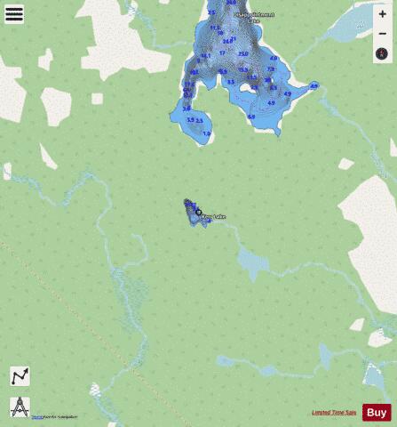 Kerr Lake depth contour Map - i-Boating App - Streets