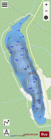 Lac Unique depth contour Map - i-Boating App - Streets