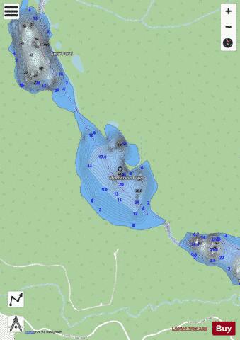 McPherson Pond depth contour Map - i-Boating App - Streets
