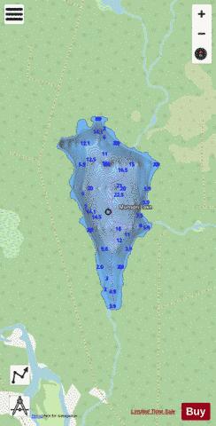 Munson Lake depth contour Map - i-Boating App - Streets