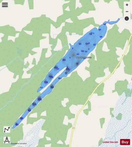 New Horton Lake depth contour Map - i-Boating App - Streets