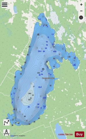 Oromocto Lake depth contour Map - i-Boating App - Streets
