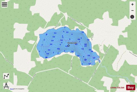 Scotch Lake depth contour Map - i-Boating App - Streets