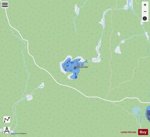 Strachens Lake depth contour Map - i-Boating App - Streets