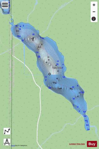 Third Lake depth contour Map - i-Boating App - Streets