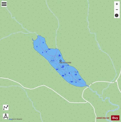 Wild Goose Lake depth contour Map - i-Boating App - Streets