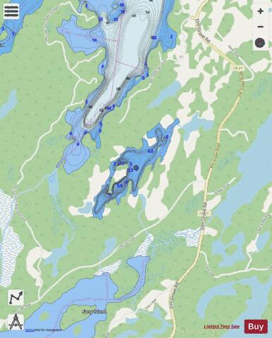 Tulleys Pond depth contour Map - i-Boating App - Streets