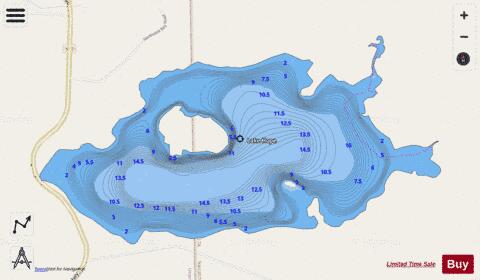 Hope Lake depth contour Map - i-Boating App - Streets