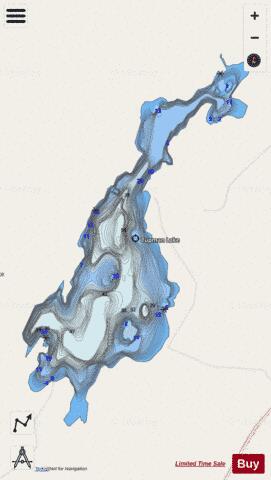 Tupman Lake depth contour Map - i-Boating App - Streets