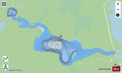 Farm Lake depth contour Map - i-Boating App - Streets