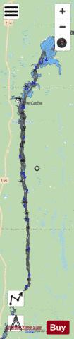 Kenogamissi Lake depth contour Map - i-Boating App - Streets