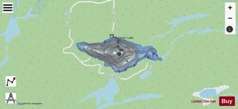Buckskin Lake depth contour Map - i-Boating App - Streets