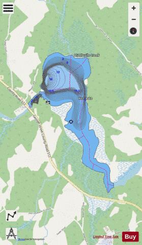 Kerr Lake (Lanark) depth contour Map - i-Boating App - Streets