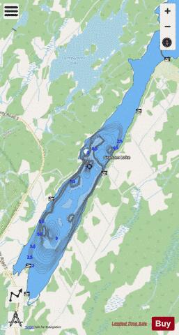 Graham Lake depth contour Map - i-Boating App - Streets