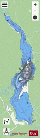 Clyde Lake depth contour Map - i-Boating App - Streets